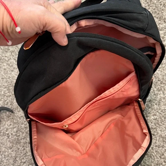 The North Face Isabella Black / Coral Backpack - Picture 3 of 6